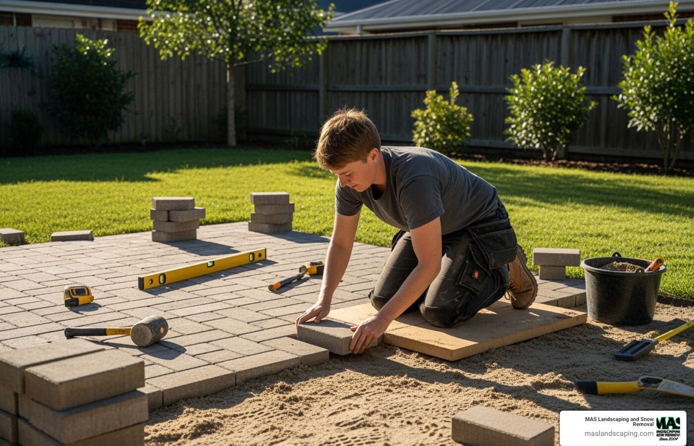 Paver and hardscape installation